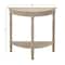 Light Brown Traditional Wood Console Table